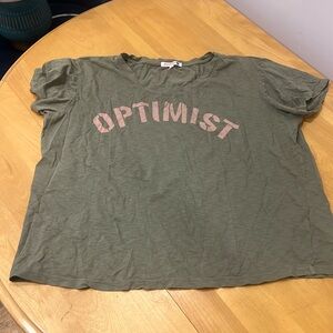 Sundry Optimist Tee Green and Pink Size 2